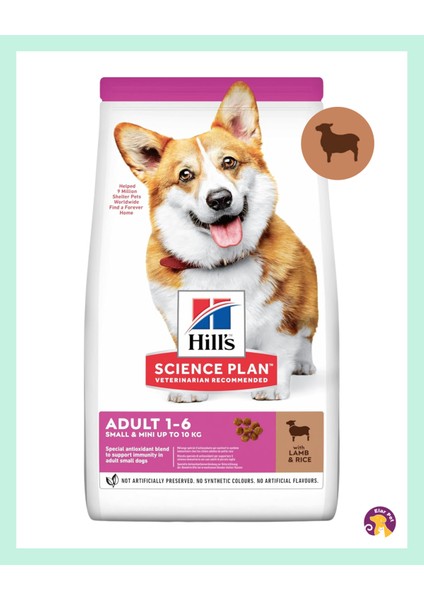 Science Plan Small & Mini Adult Kuzu Etli ve Pirinçli Yetişkin Köpek Maması 1.5 kg