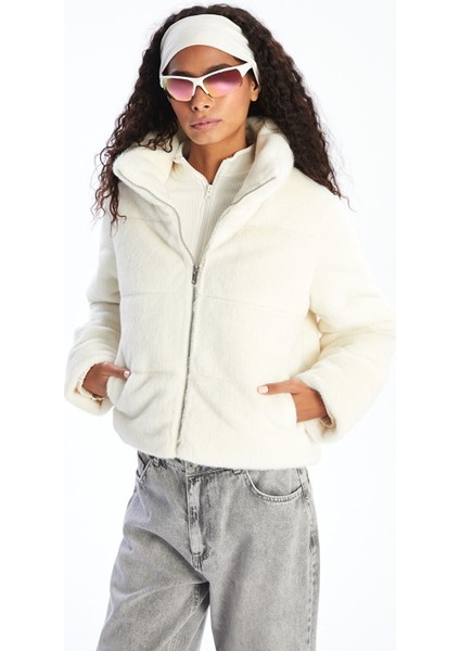 Yeni Sezon Dik Yaka Kadın Şişme Mont