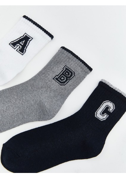 Yeni Sezon Desenli Erkek Çocuk Soket Çorap 3'lü fiyatları