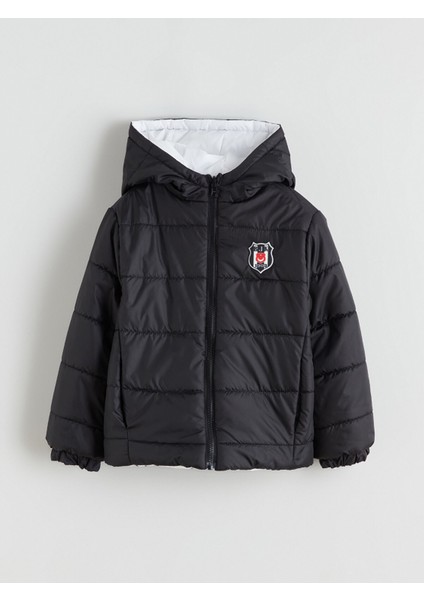 Yeni Sezon Beşiktaş Armalı Erkek Çocuk Şişme Mont
