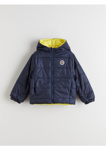 Yeni Sezon Fenerbahçe Baskılı Erkek Çocuk Çift Taraflı Şişme Mont fiyatları