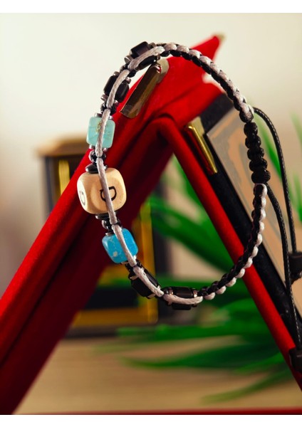 Makrome Doğaltaş El Yapımı Bileklik Doğal Taş Makrome Bileklik