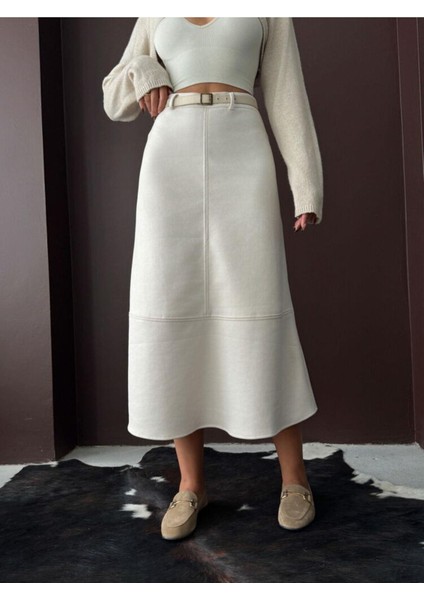 Scuba Süet Midi Boy Kadın Etek fırsatları