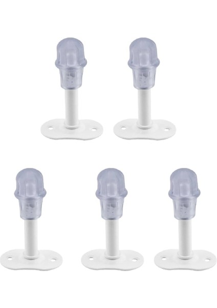 Stoperi Duvar Kapı Tamponu Durdurucu 8 cm 5 Adet (Beyaz)