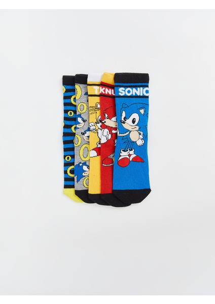 Yeni Sezon Sonic Desenli Erkek Çocuk Soket Çorap 5'li fiyatları