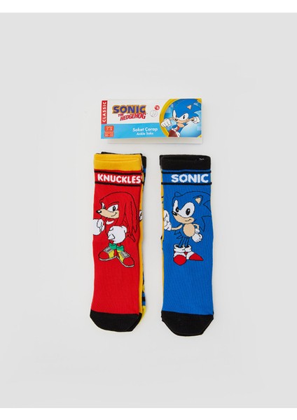 Yeni Sezon Sonic Desenli Erkek Çocuk Soket Çorap 5'li indirimleri