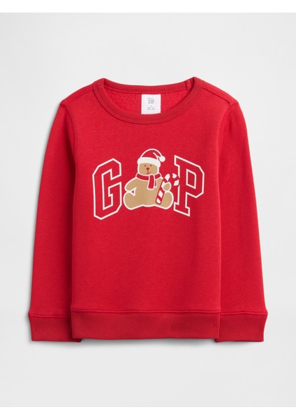 Erkek Bebek Kırmızı Gap Logo Sweatshirt