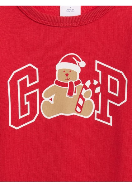 Erkek Bebek Kırmızı Gap Logo Sweatshirt fiyatları