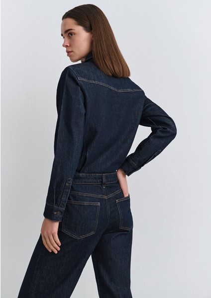 Sylvie Classic Denim Koyu Mavi Jean Tulum 1011018-91362 fiyatları