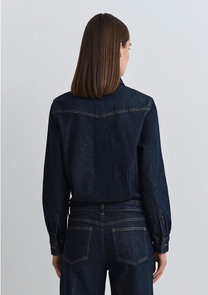 Sylvie Classic Denim Koyu Mavi Jean Tulum 1011018-91362