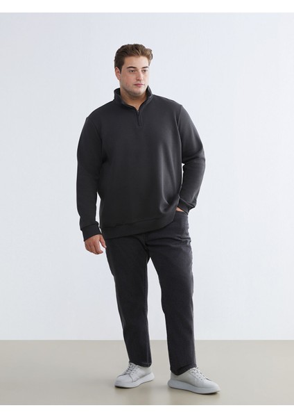 Yeni Sezon Büyük Beden Dik Yaka Erkek Sweatshirt fiyatları