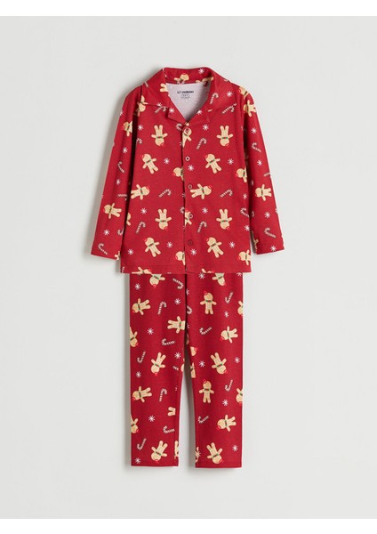 Yeni Sezon Yılbaşı Temalı Erkek Çocuk Pijama Takımı