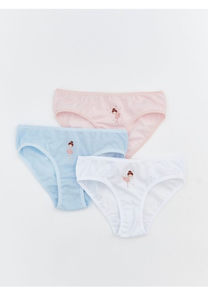 Yeni Sezon Baskılı Kız Çocuk Külot 3'lü