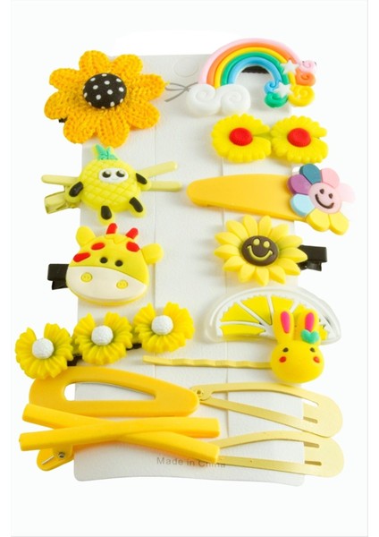 Karışık Figürlü Pens Toka 14 Adet