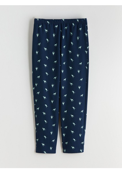 Yeni Sezon Baskılı Waffle Erkek Çocuk Pijama Takımı indirimleri