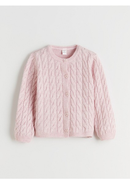 Yeni Sezon Bisiklet Yaka Kız Çocuk Triko Hırka