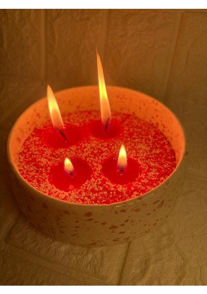 Terraglow-Terrazzo Kase Içinde Inci Tozu Mum fiyatları