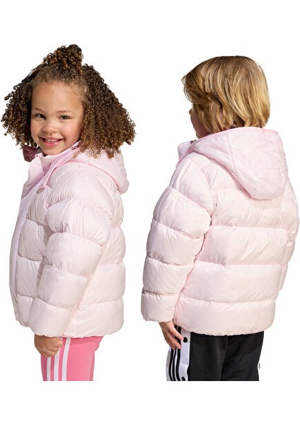 Down Jacket Çocuk Günlük Mont JV8547 Pembe