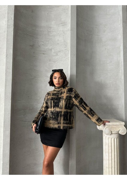 Bisküvi Desenli Triko Kadın Kazak fiyatları