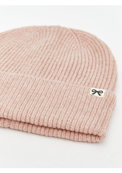 Yeni Sezon Fiyonk Nakışlı Kadın Triko Bere modelleri