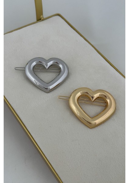 Kalp Tasarım Metal Halka Çıt Çıt Klipsli Pinterest Toka Gümüş modelleri