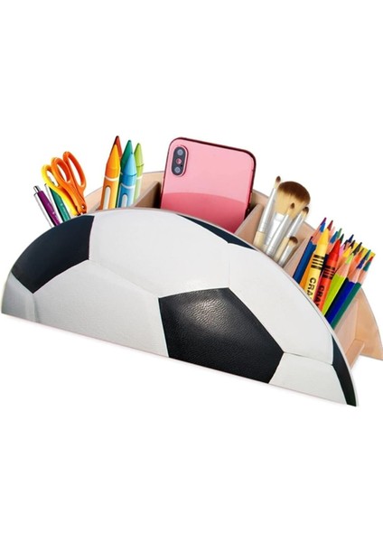 Karınca Ahşap Futbol Topu Masaüstü Kutusu Organizer