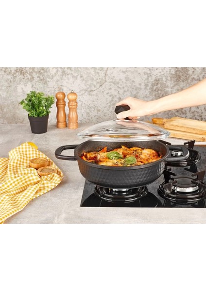 Heyf Kahramanlar Motto Basık Tencere 26CM