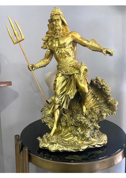 Dekoratif Özel Tasarım Antik Yunan Deniz Tanrısı Poseidon
