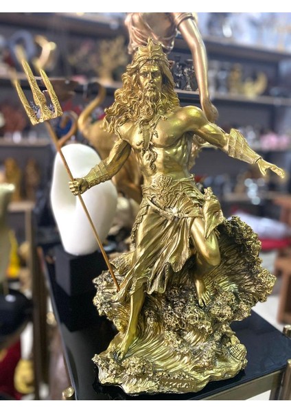 Dekoratif Özel Tasarım Antik Yunan Deniz Tanrısı Poseidon fırsatları