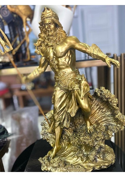 Dekoratif Özel Tasarım Antik Yunan Deniz Tanrısı Poseidon indirimleri