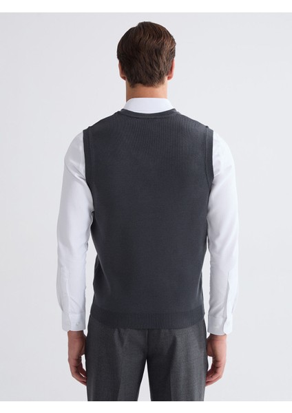 Yeni Sezon Standart Kalıp V Yaka Erkek Triko Süveter fırsatları