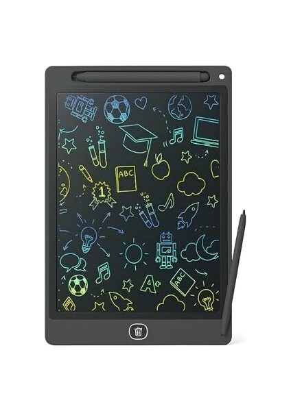 10 Inç Renkli LCD Yazı Tableti - Siyah - Çocuklar Için Eğitici Çizim Tableti, Kalemli Silinebilir Ekran, Kağıt Tasarruflu Taşınabilir Not Defteri (3+ Yaş) fiyatları