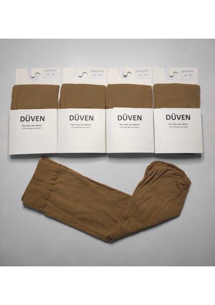 4 Çift Mat Dokulu 40 Den Orta Kalın Mus Ten Dizaltı Pantolon Çorap modelleri