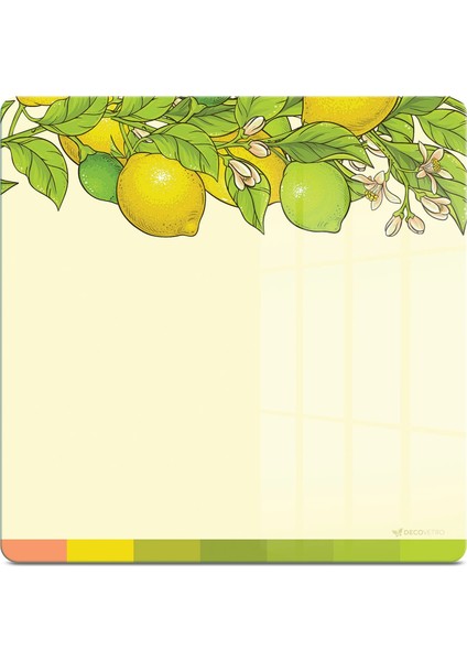 Cam Kesme Tahtası ve Sunumluk Kare Vintage Cool Lime 30X30 cm fiyatları