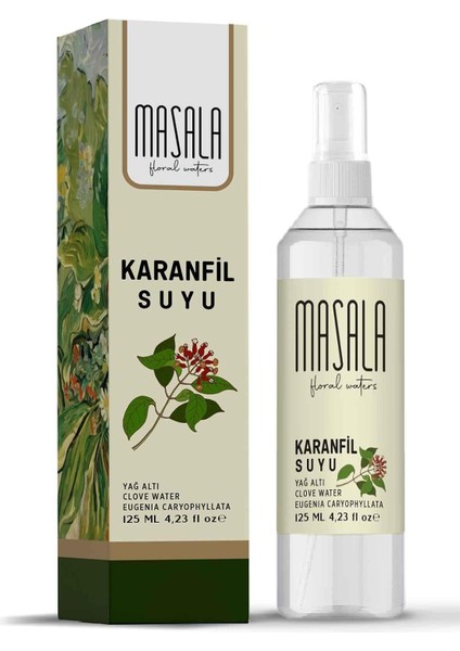Masala Saf Karanfil Suyu 125 ML%100 Doğal Yağlı Hidrosol - Tonik Clove Floral Water Hydrosol Tonic