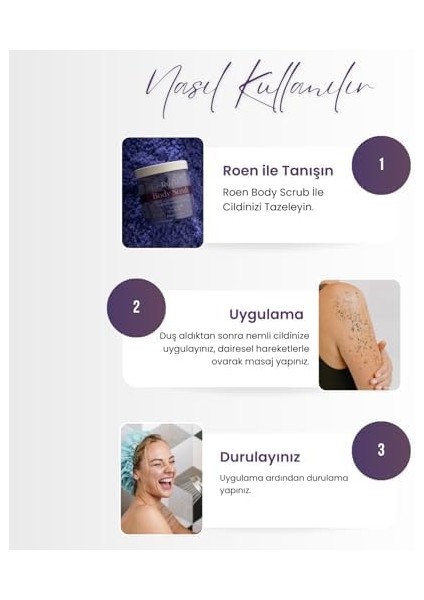 Roen Vücut Peelingi, Panthenol ve Hyaluronic Asit Içeren Nemlendirici Body Scrub, 250ML fiyatları