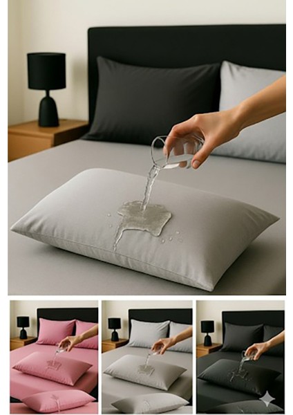 Pamuklu, 6'lı Yastık Alezi, Yastık Kılıfı, Su / Sıvı Geçirmez,(50 x 70 Cm) fırsatları