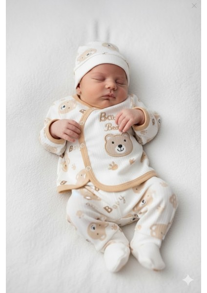 Çocuk Baskılı ve Nakış Işlemeli Pamuk Uzun Kollu Alt Üst Takım