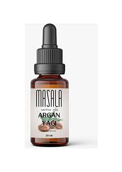 Masala Saf Argan Yağı 20 Ml. Soğuk Pres (Argan Carrier Oil)