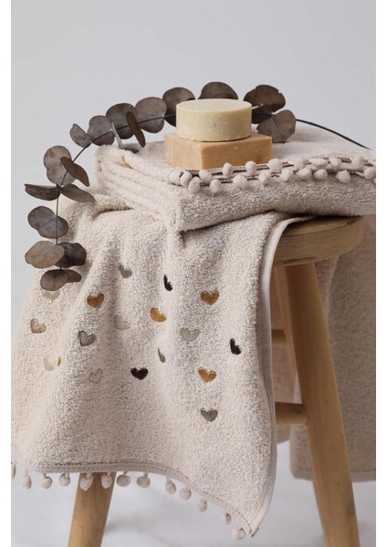 2li El Yüz Havlusu 50X90 - Bej