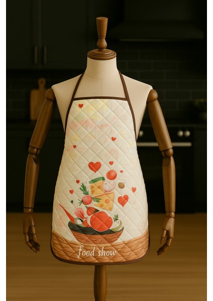 Kapitoneli Sıvı Geçirmez Leke Tutmaz Mutfak Önlüğü Dijital Baskılı Önlük Aşçı fiyatları