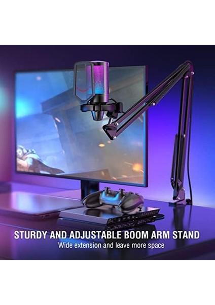 Fifine Ampligame A6T Twitch - Youtuber - Gamer - Tiktok - Yayıncı USB Mikrofon Seti (Siyah) modelleri