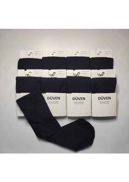8 Çift Mat Dokulu 40 Den Orta Kalın Mus Lacivert Dizaltı Pantolon Çorap modelleri
