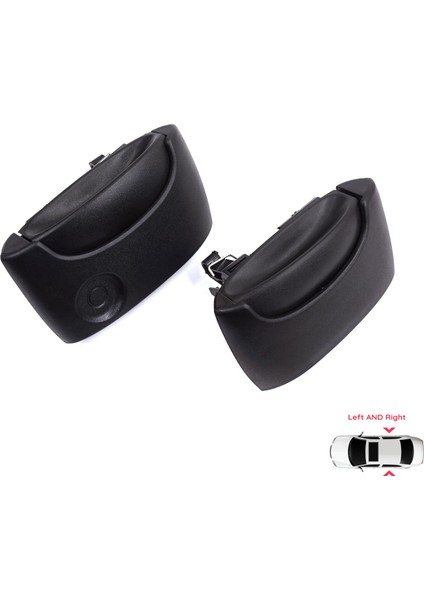 Renault Kangoo Kc Express Fc Nissan Kubistar 1 X76 Için Sağ Sol Yan Sürgülü Kapı Dış Açma Kolu Siyah