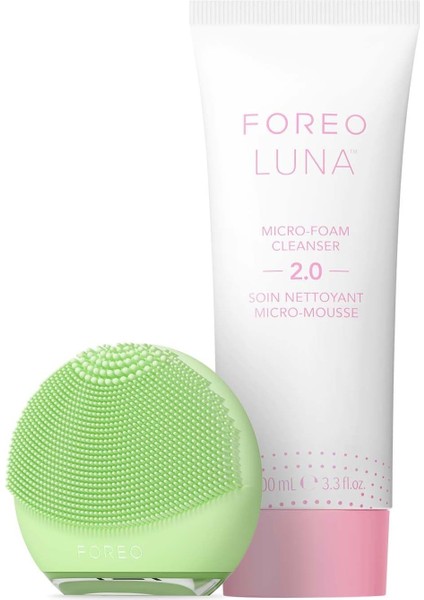 Foreo Luna 4 Go Yüz Temizleme Fırçası ve Yüz Masaj Aleti + Luna Mikro Köpük Yüz Temizleyici 2.0, 100ML - Yüz Yıkama - Gözenek Giderici - Yüz Bakımı - Yüz Cilt Bakım Ürünleri - Tüm Cilt Tipleri Için modelleri