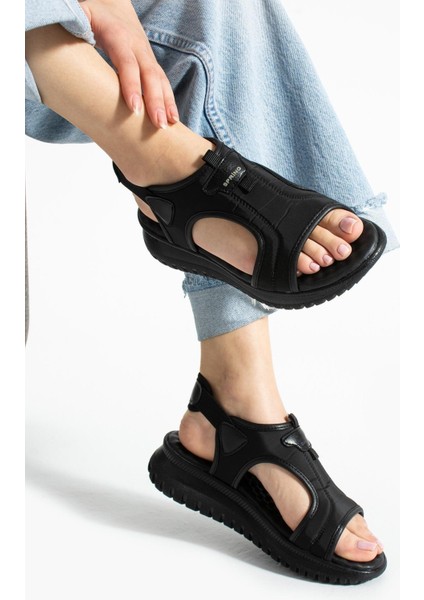 Paraşüt Kumaş Lastikli Kadın Sandalet indirimleri