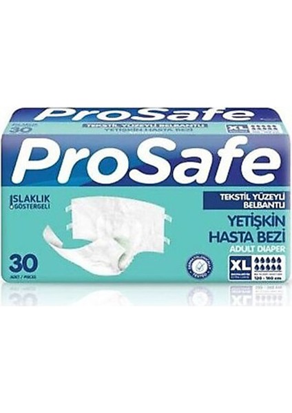 Prosafe Hasta Bezi Belbantlı X-Large 30'lu 1 Adet