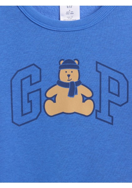 Erkek Bebek Mavi Gap Logo Sweatshirt fiyatları