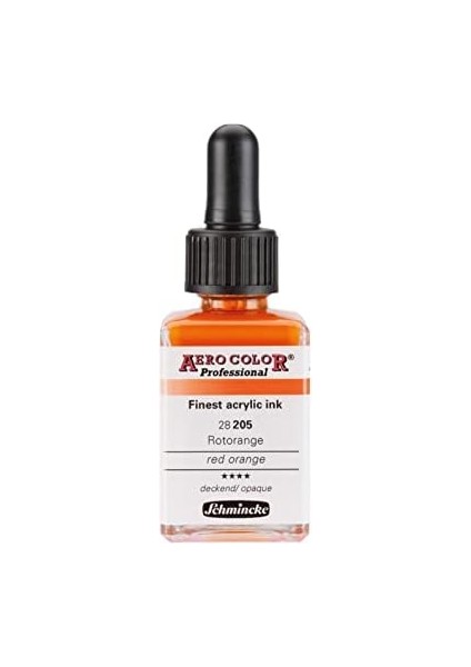 Aero Professional Akrilik Mürekkebi 28 ml 205 Red Orange modelleri
