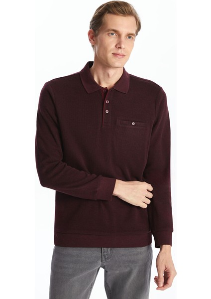 Yeni Sezon Polo Yaka Uzun Kollu Erkek Sweatshirt